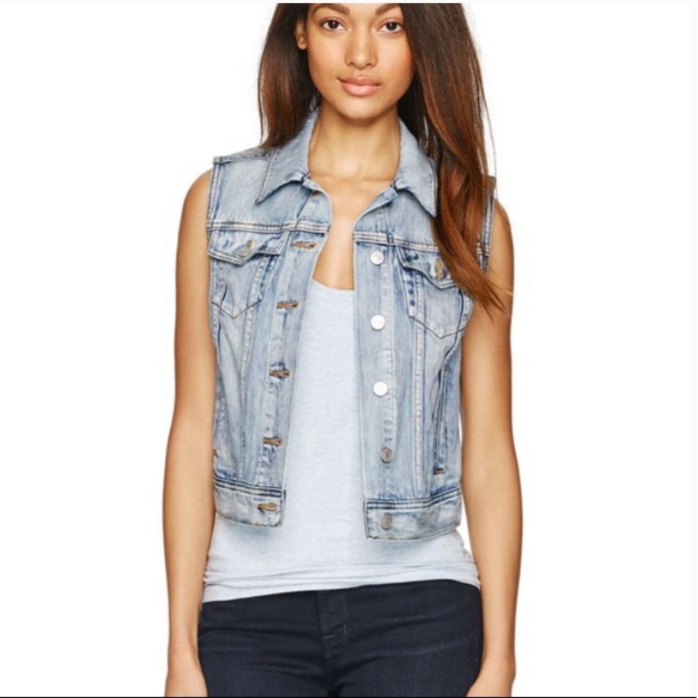 ARITZIA denim vest- light blue TALULA